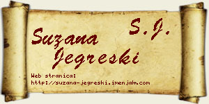 Suzana Jegreški vizit kartica